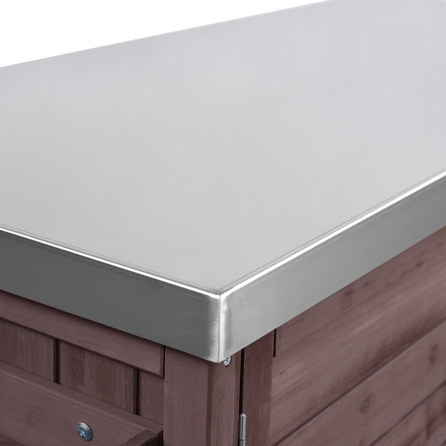 K&K 78" Grand Prep Station with Foldable Grill Table