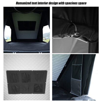 Large 2-3 Person Outdoor Waterproof Car SUV Rooftop Camping Hiking Tent, 83-Inch (SAK51867)