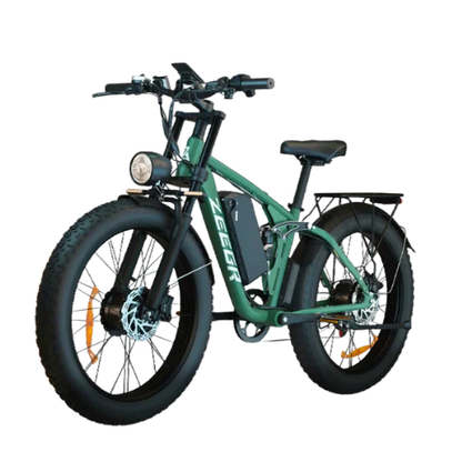 2000W Dual Motor AWD Fat Tire E-Bike | 52V 80-Mile Range