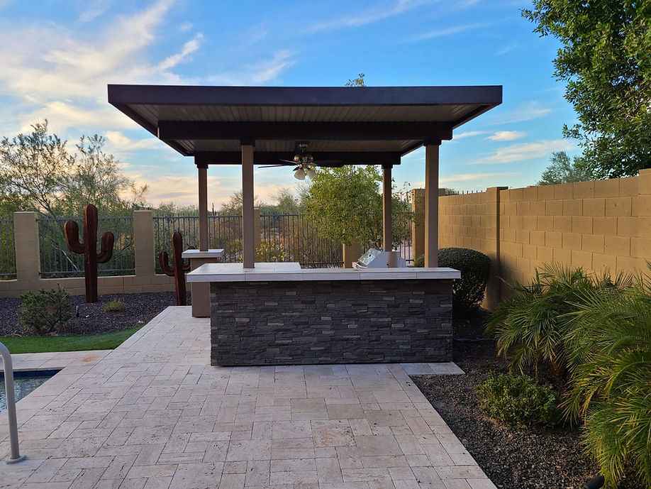 KoKoMo 12' BBQ Island & Pergola