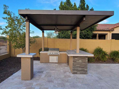 KoKoMo 12' BBQ Island & Pergola