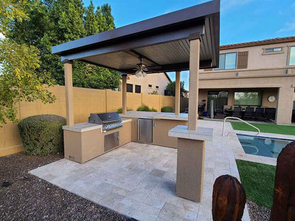 KoKoMo 12' BBQ Island & Pergola
