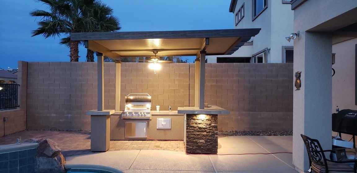 KoKoMo 12' BBQ Island & Pergola