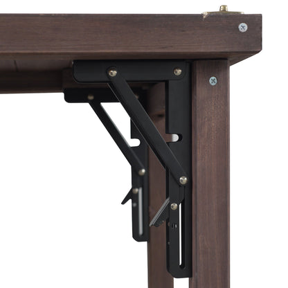 K&K 78" Grand Prep Station with Foldable Grill Table