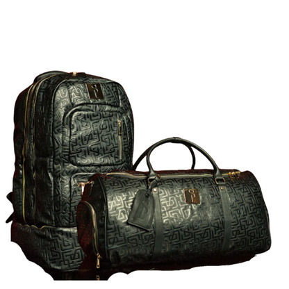 Monogram Leather Signature Bag Set