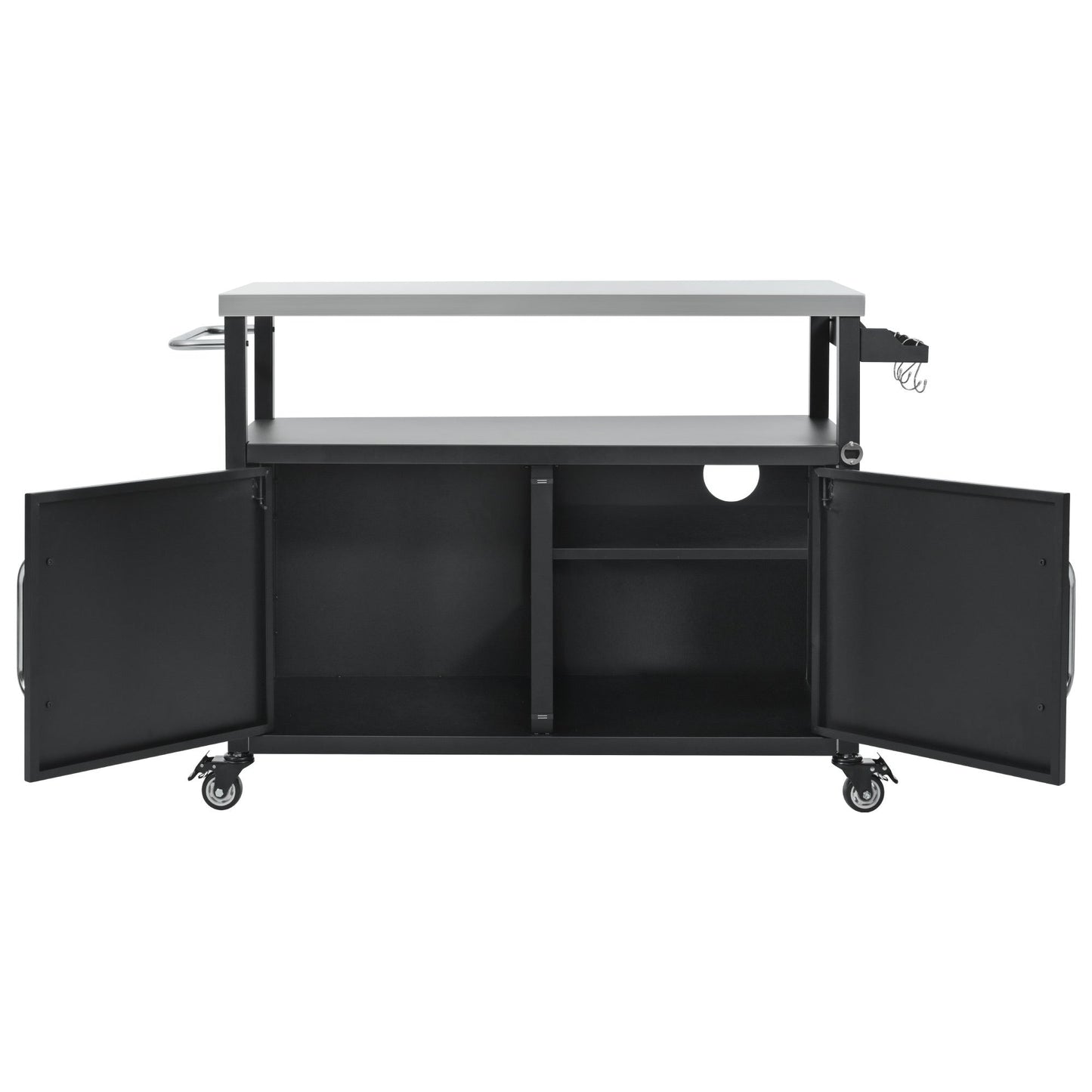 K&K 54.5" Stainless Steel Prep Station