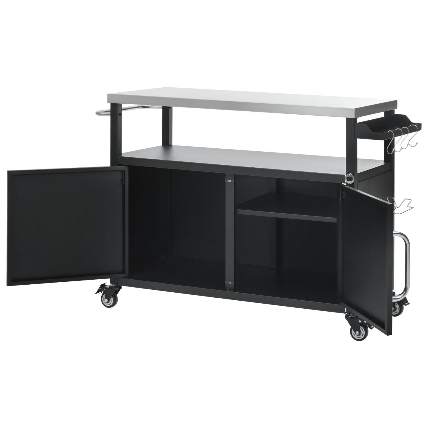 K&K 54.5" Stainless Steel Prep Station