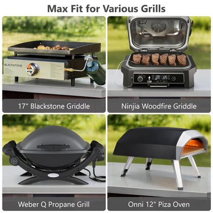 K&K 78" Grand Prep Station with Foldable Grill Table
