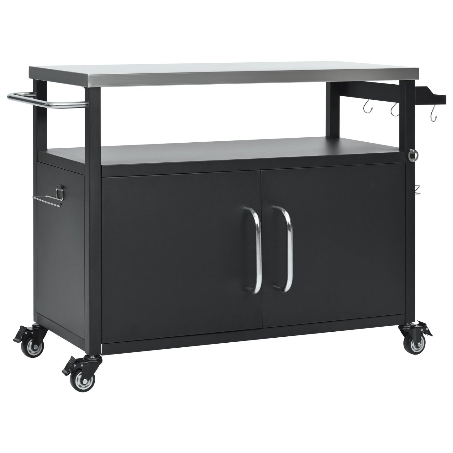 K&K 54.5" Stainless Steel Prep Station