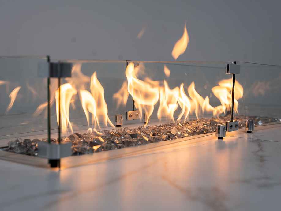 KoKoMo 7'6" x 9' Island with Fire Feature