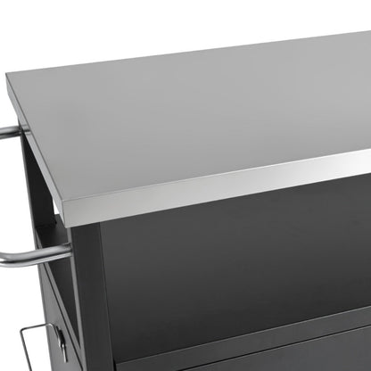K&K 54.5" Stainless Steel Prep Station