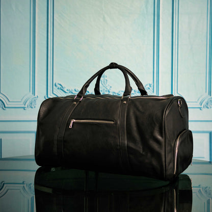 Black Leather XL Signature Bag Set