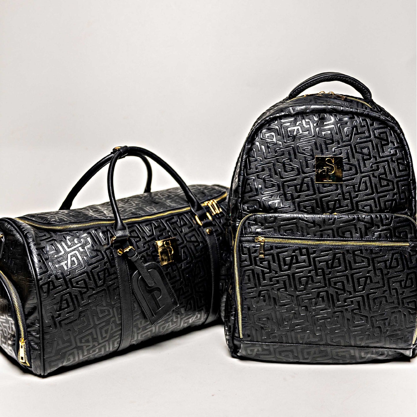 Monogram Leather 2 Bag Set