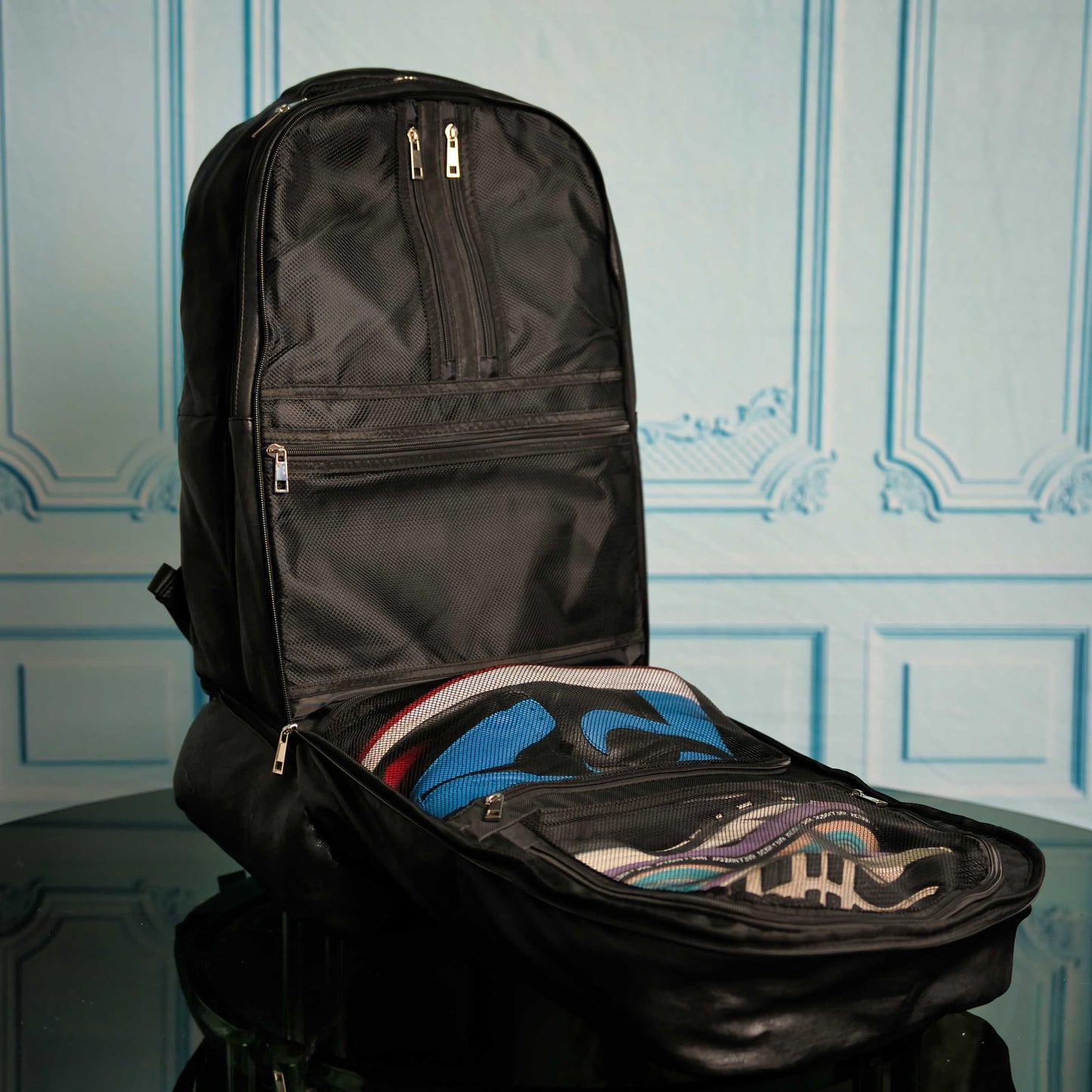 Black Leather Signature Bag Set