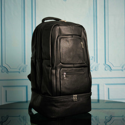 Black Leather Signature Bag Set