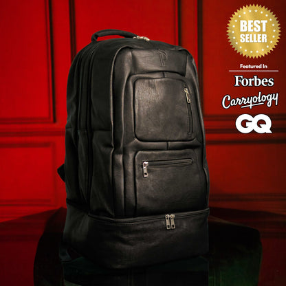 Black Leather XL Signature Bag Set