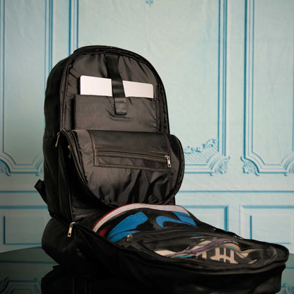 Black Leather XL Signature Bag Set