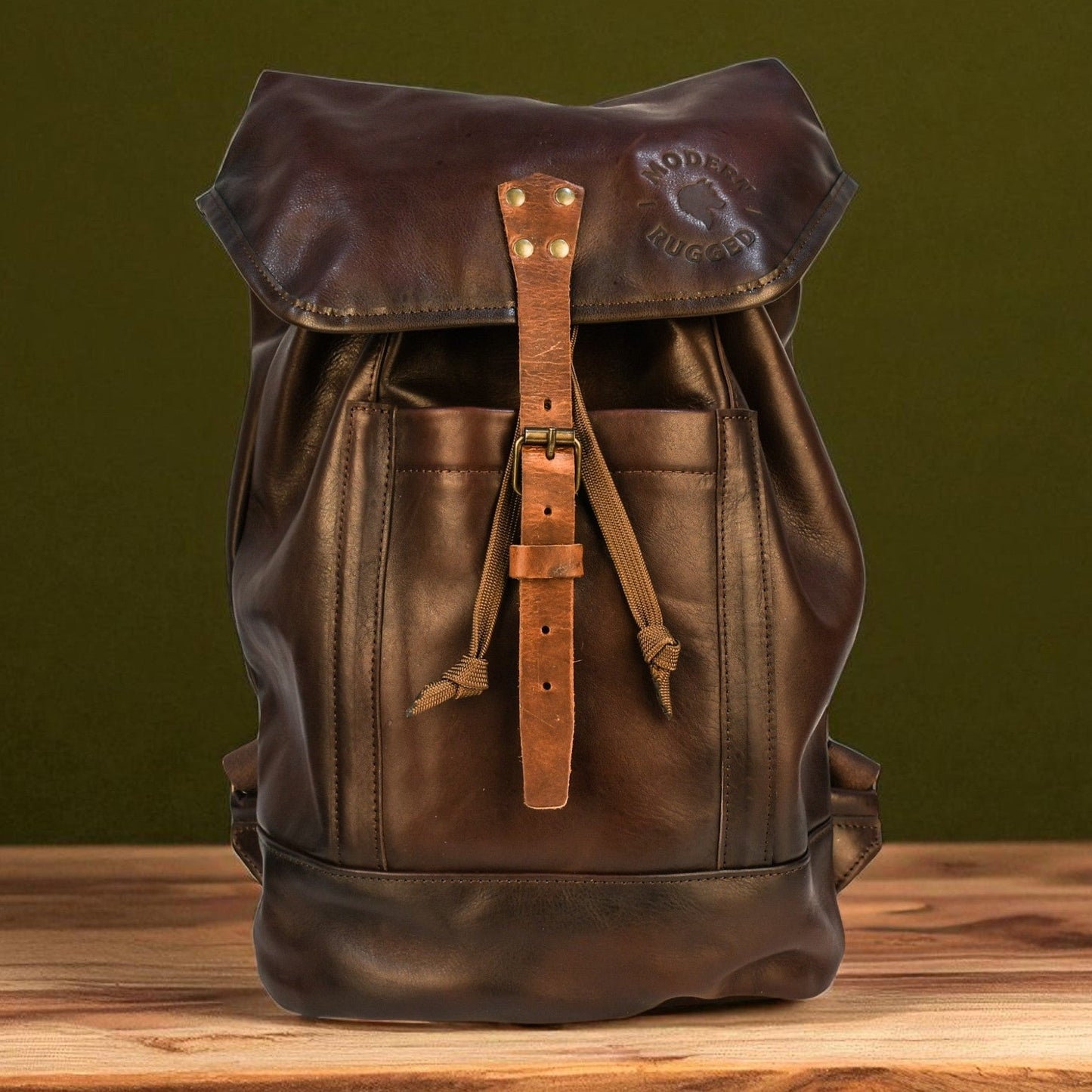 Bovine Leather Single Strap Backpack