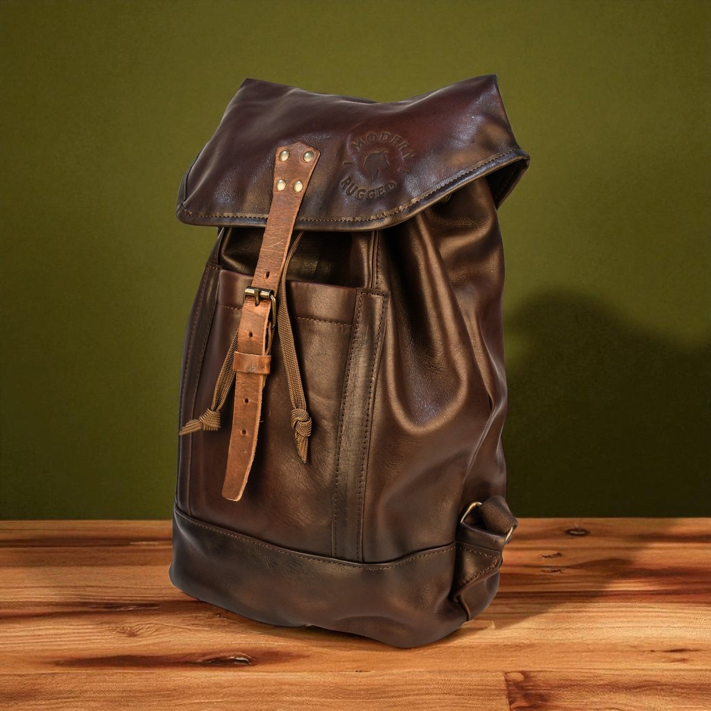Bovine Leather Single Strap Backpack