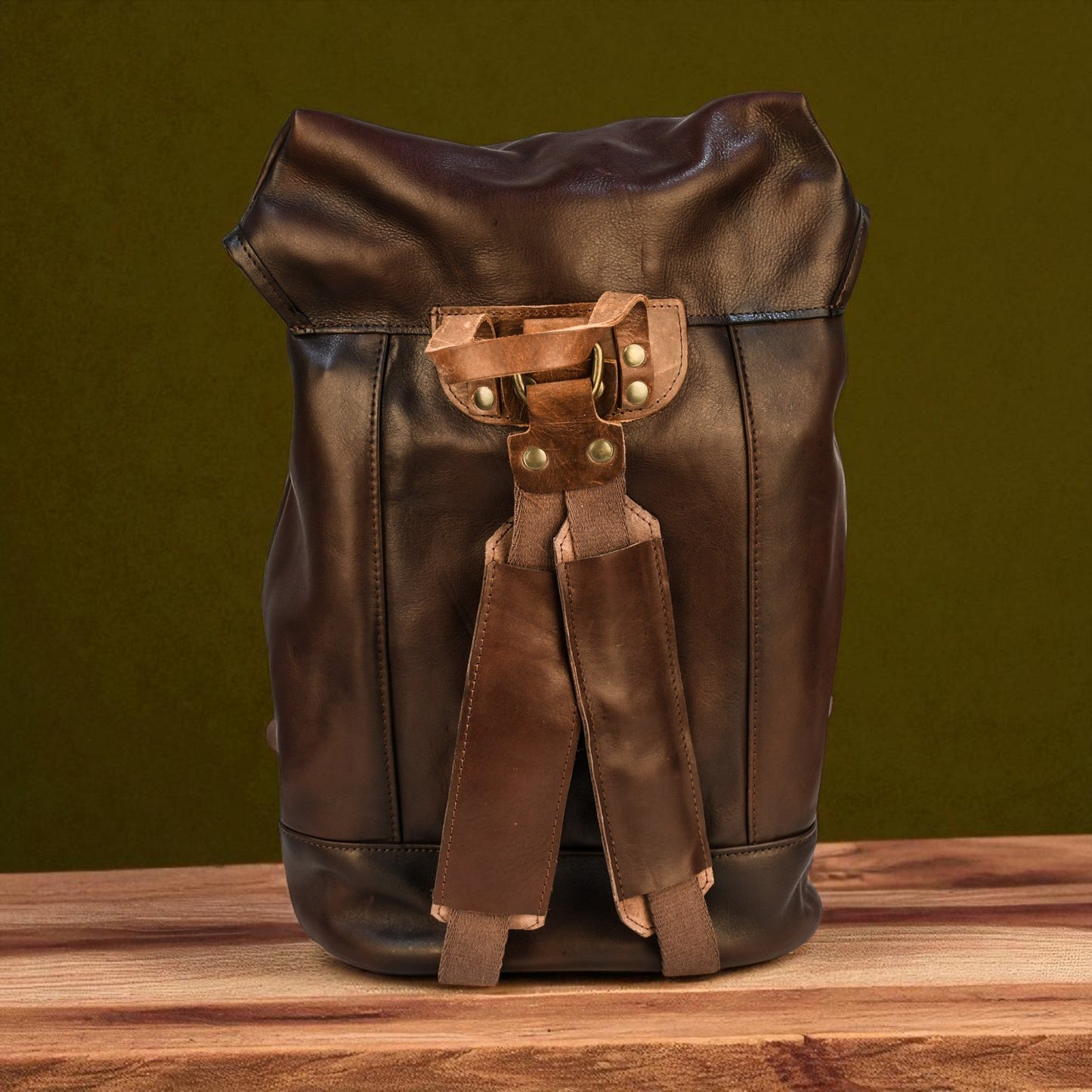 Bovine Leather Single Strap Backpack