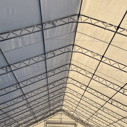 W50'xL100'xH23' Double Truss Storage Shelter