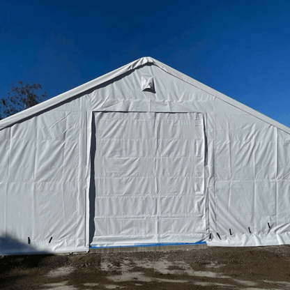 W70'xL120'xH28' Double Truss Storage Shelter