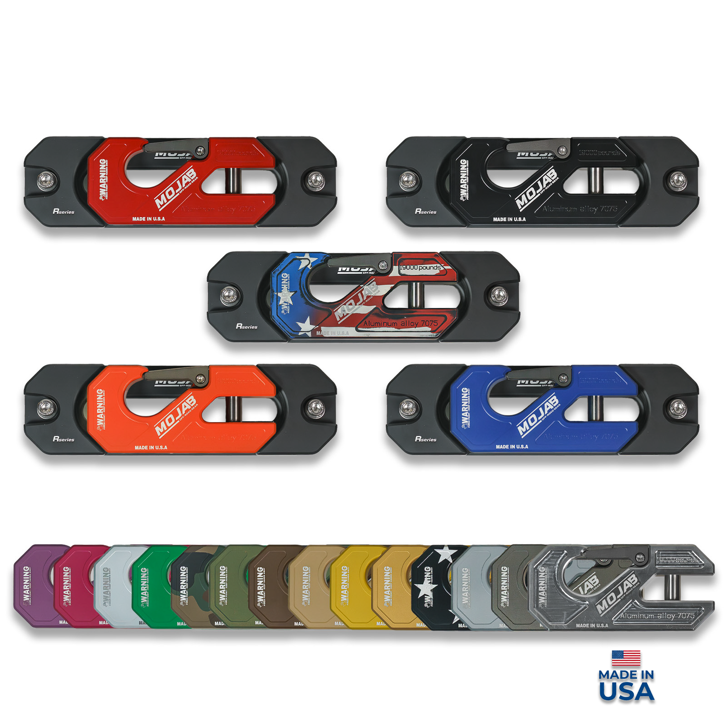 Aluminum Recessed Winch Shackle with Fairlead Kit