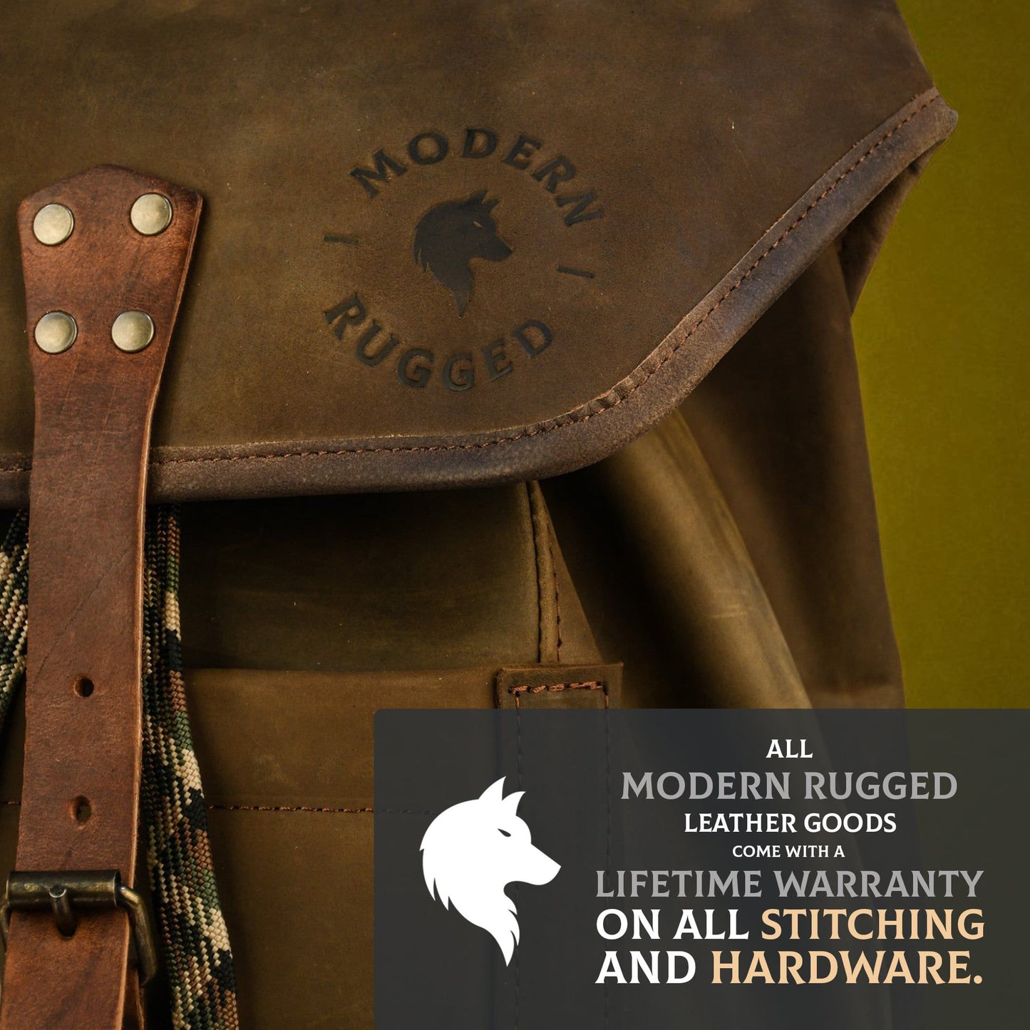 Bovine Leather Single Strap Backpack