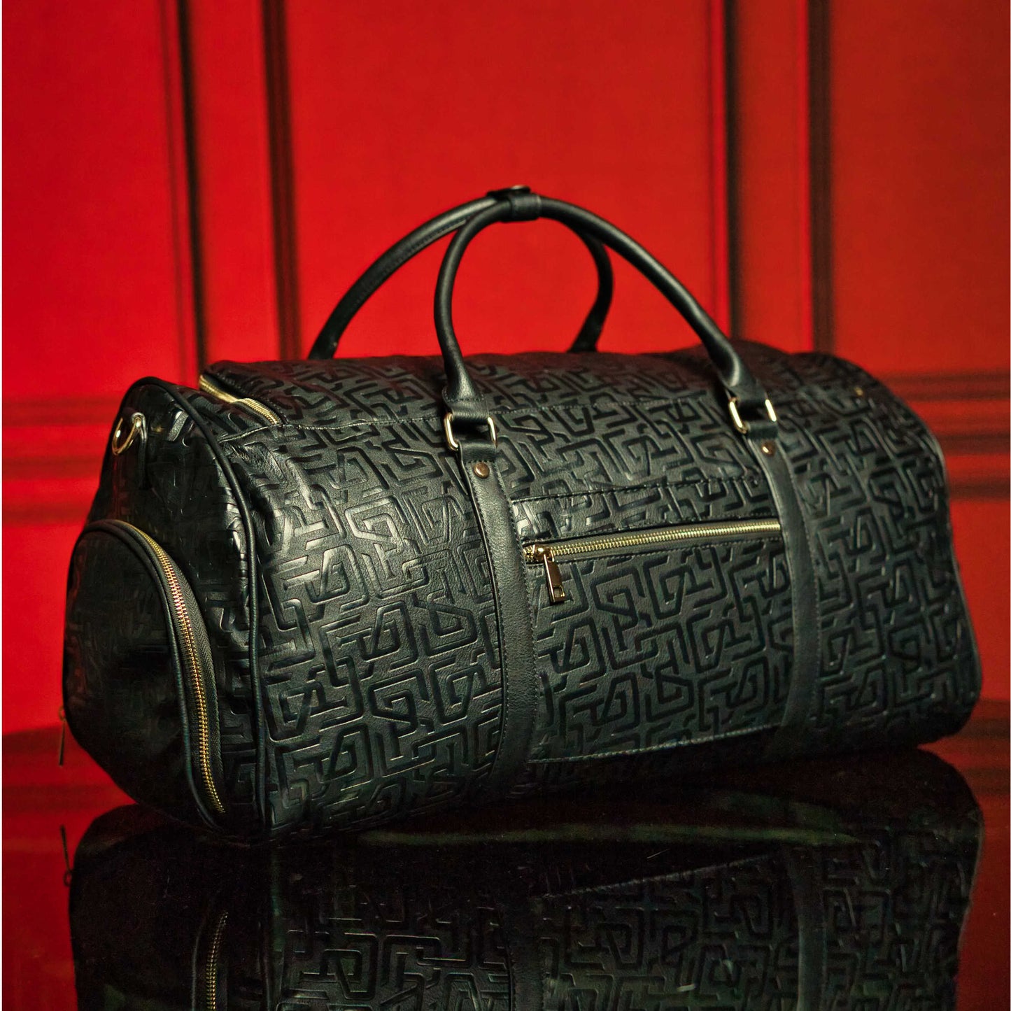 Monogram Leather Signature Bag Set