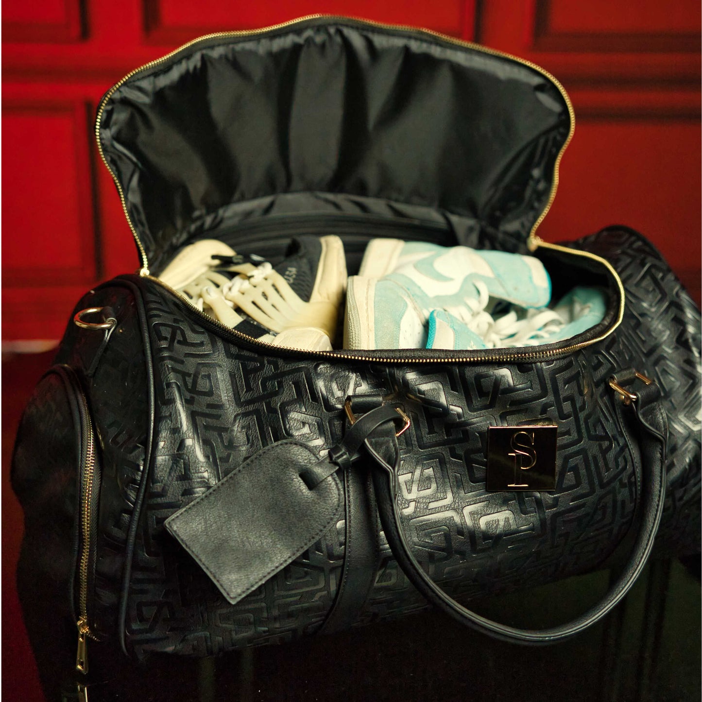 Monogram Leather Signature Bag Set