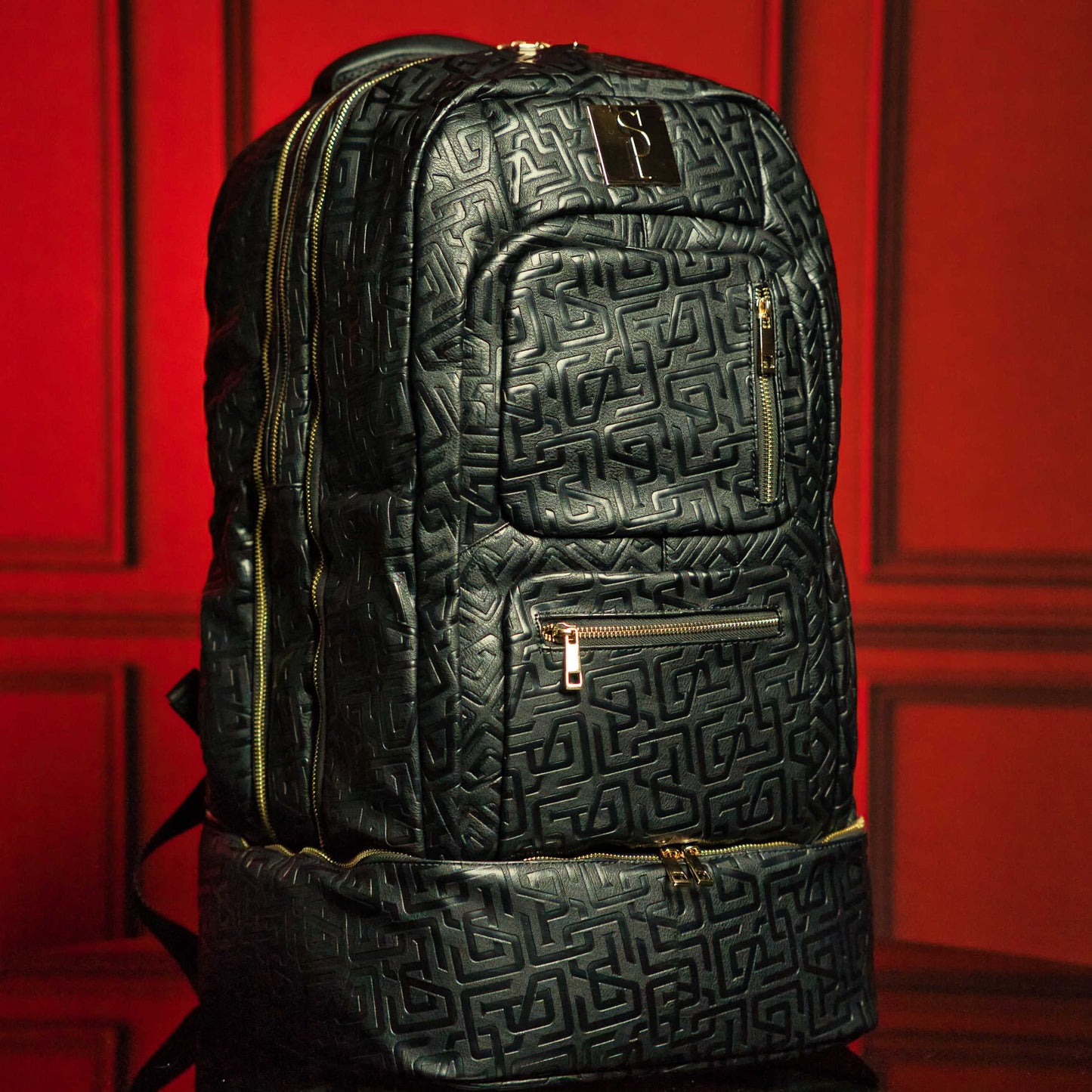Monogram Leather Signature Bag Set