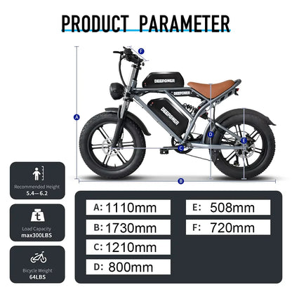 DEEPOWER S7 Off-Road Electric Bike