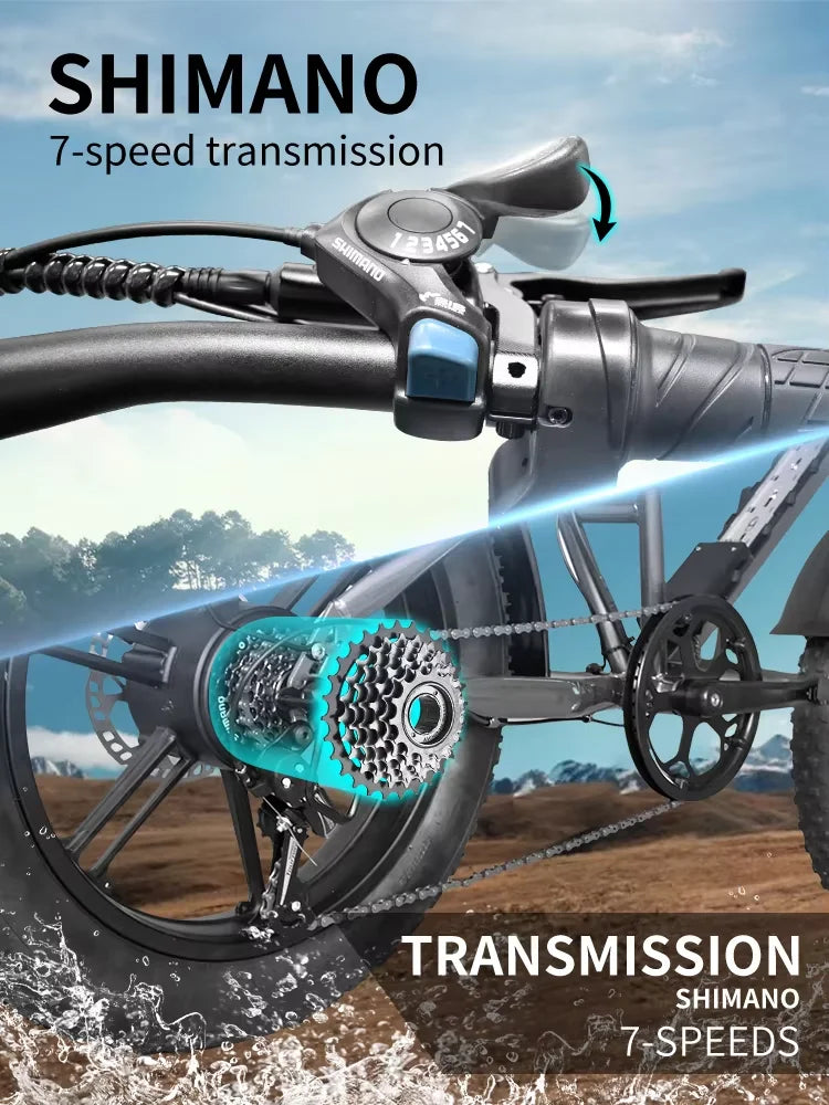 DEEPOWER S7 Off-Road Electric Bike