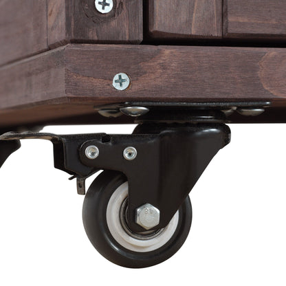 K&K 78" Grand Prep Station with Foldable Grill Table