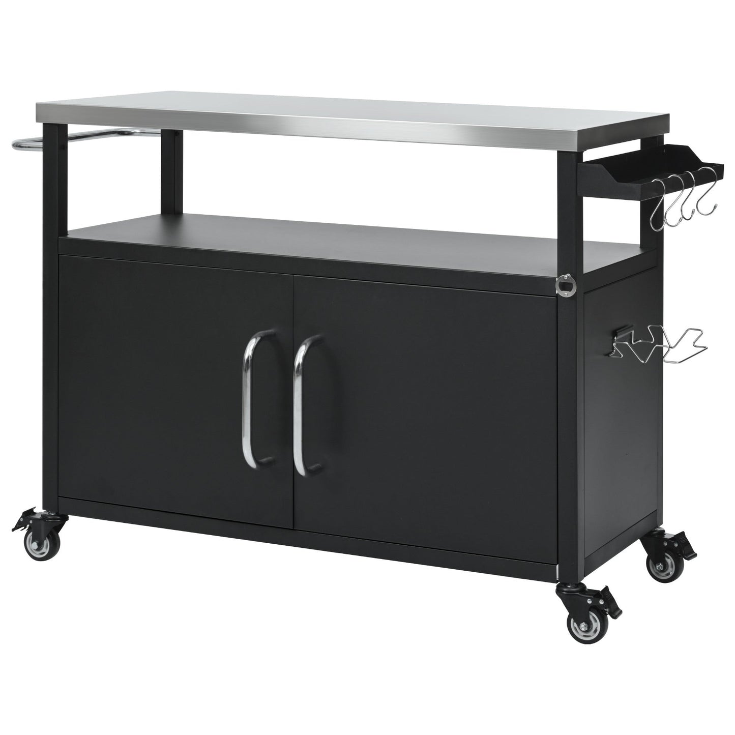 K&K 54.5" Stainless Steel Prep Station
