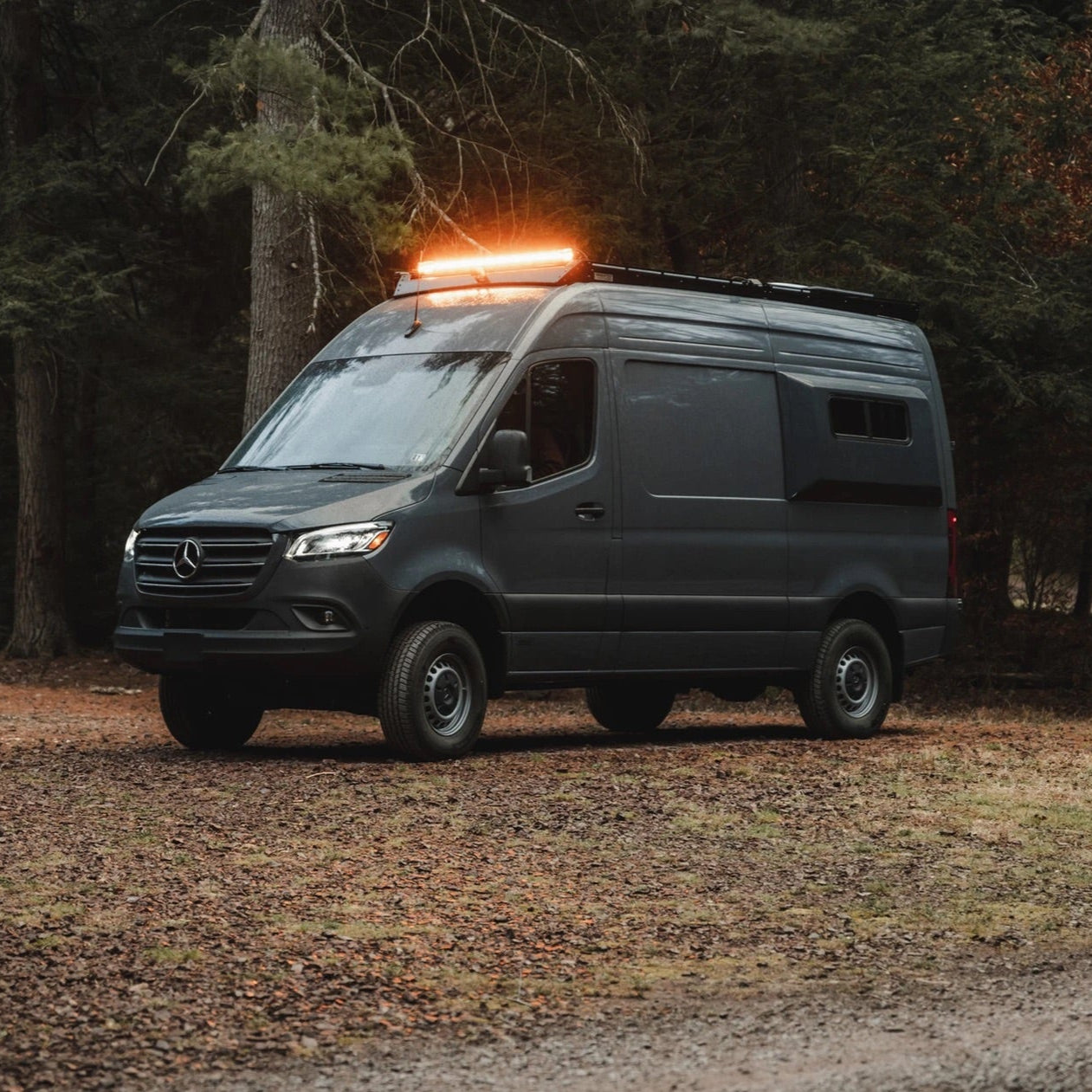 Mercedes Sprinter Roof Rack - Premium Light Bar - 170" High Roof