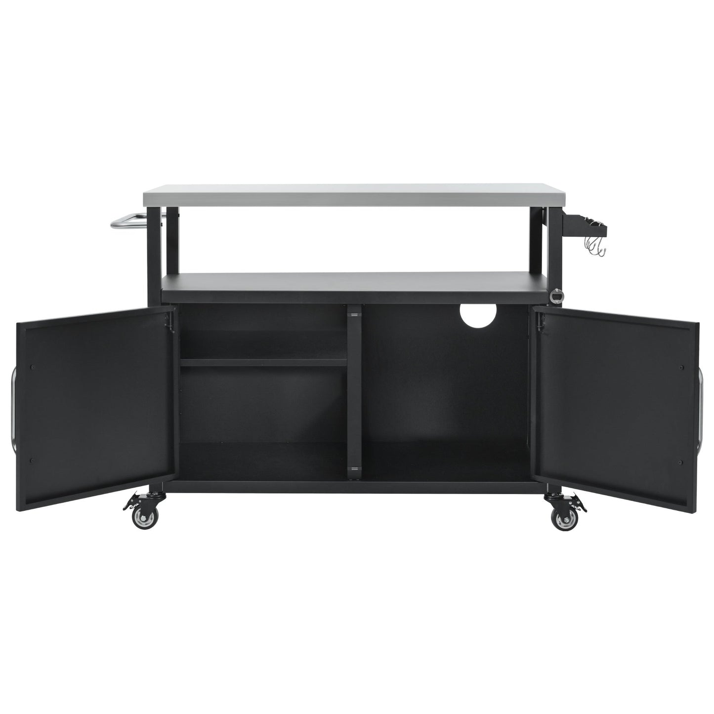 K&K 54.5" Stainless Steel Prep Station