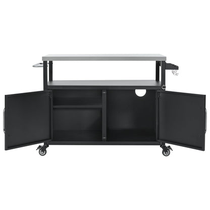 K&K 54.5" Stainless Steel Prep Station
