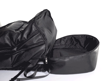 Red Leather Luxury Carry-On Patented Backpack