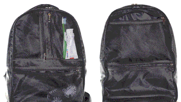 Red Leather Luxury Carry-On Patented Backpack