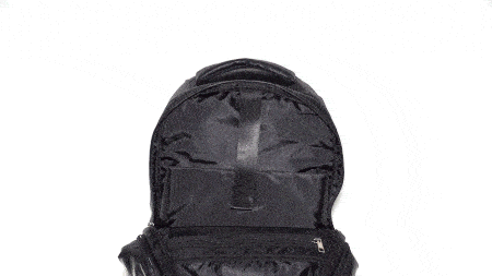 Red Leather Luxury Carry-On Patented Backpack