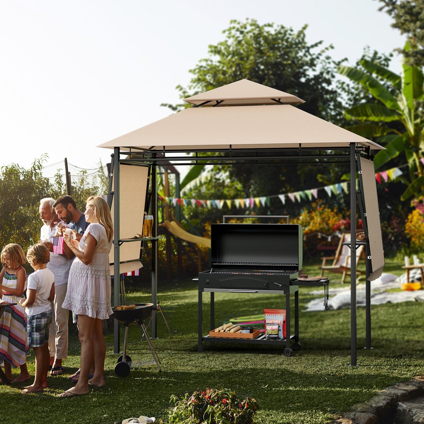 Feet Patio BBQ Grill Gazebo